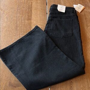 H&M Black Flare Wide Leg Jeans